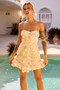 Golden Vivi Mini Dress - Yellow | Sage and Paige AUS.
