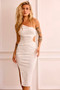 Anya Lace Midi Dress - White | Sage and Paige AUS.