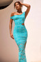 Moon Child Maxi Dress - Aqua | Sage and Paige AUS.
