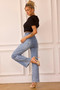 Classic Flare Jeans - Washed Blue | Sage and Paige AUS.