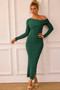 Moondive Midi Dress - Forest Green | Sage and Paige AUS.