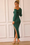Moondive Midi Dress - Forest Green | Sage and Paige AUS.