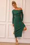 Moondive Midi Dress - Forest Green | Sage and Paige AUS.