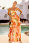 All For Her Maxi Dress - Orange Multi | Sage and Paige AUS.