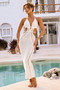 Lost In Lights Crochet Midi Dress - White | Sage and Paige AUS.