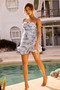 Golden Vivi Mini Dress - Blue | Sage and Paige AUS.