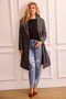 Beautiful Escape Coat - Charcoal | Sage and Paige AUS.