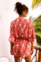 Ciao For Now Playsuit - Beige Red | Sage and Paige AUS.