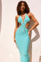 Lost In Lights Crochet Midi Dress - Sea Green | Sage and Paige AUS.