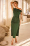 Loren Knit Midi Dress - Forest Green | Sage and Paige AUS.