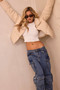 In A Bubble Puffer Jacket - Beige | Sage and Paige AUS.