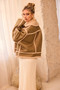 Scrunch Time Vegan Jacket - Khaki | Sage and Paige AUS.