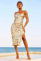 Stay Cute Midi Dress - Gold | Sage and Paige AUS.