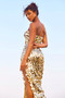Stay Cute Midi Dress - Gold | Sage and Paige AUS.