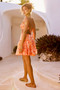 Signature Frills Mini Dress - Orange | Sage and Paige AUS.