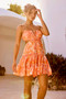 Signature Frills Mini Dress - Orange | Sage and Paige AUS.