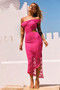 Moon Child Maxi Dress - Fuchsia | Sage and Paige AUS.