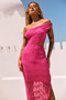 Moon Child Maxi Dress - Fuchsia | Sage and Paige AUS.