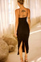 All Clear Midi Dress - Black | Sage and Paige AUS.