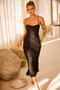 All Clear Midi Dress - Black | Sage and Paige AUS.