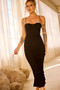 All Clear Midi Dress - Black | Sage and Paige AUS.