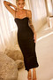 All Clear Midi Dress - Black | Sage and Paige AUS.