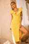 Naomi Midi Dress - Yellow | Sage and Paige AUS.