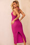 Amanda Midi Dress - Hot Pink | Sage and Paige AUS.