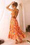 Timeless Dreams Maxi Dress - Orange Multi | Sage and Paige AUS.