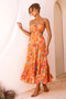 Timeless Dreams Maxi Dress - Orange Multi | Sage and Paige AUS.