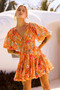 Hot Movement Mini Dress - Orange Multi | Sage and Paige AUS.