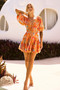 Hot Movement Mini Dress - Orange Multi | Sage and Paige AUS.