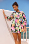 End Game Mini Dress - Green Multi | Sage and Paige AUS.