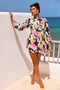 End Game Mini Dress - Green Multi | Sage and Paige AUS.