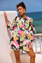 End Game Mini Dress - Green Multi | Sage and Paige AUS.