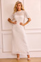Rosalyn Crochet Maxi Dress - White | Sage and Paige AUS.