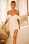 Naomi Midi Dress - White | Sage and Paige AUS.