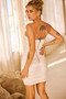 Elsie Denim Mini Dress - White | Sage and Paige AUS.