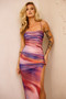 Magnolia Midi Dress - Orange Multi | Sage and Paige AUS.