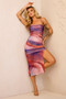 Magnolia Midi Dress - Orange Multi | Sage and Paige AUS.