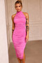 Caught In One Moment Midi Dress - Hot Pink | Sage and Paige AUS.