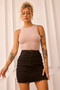 Bloomer Denim Mini Skirt - Black | Sage and Paige AUS.