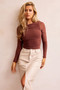 Just Like Me Mesh Top - Chocolate | Sage and Paige AUS.
