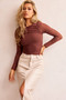 Just Like Me Mesh Top - Chocolate | Sage and Paige AUS.