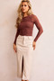 Just Like Me Mesh Top - Chocolate | Sage and Paige AUS.