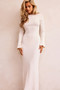 Alunan Knit Maxi Dress - Cream | Sage and Paige AUS.