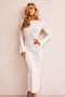 Alunan Knit Maxi Dress - Cream | Sage and Paige AUS.