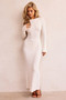 Alunan Knit Maxi Dress - Cream | Sage and Paige AUS.