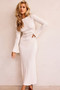 Alunan Knit Maxi Dress - Cream | Sage and Paige AUS.