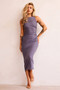 Vintage Classic Midi Dress - Charcoal | Sage and Paige AUS.